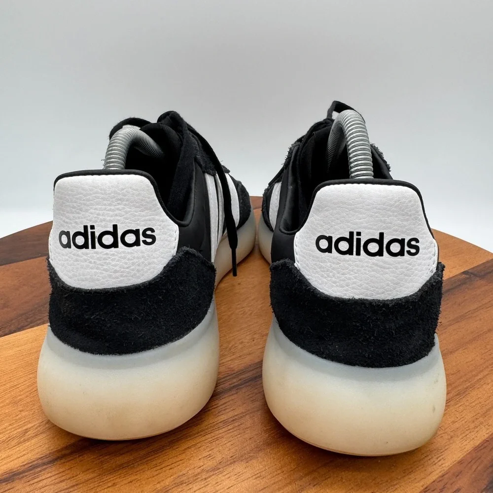 Adidas Barrera Decode Shoes Mens 9.5 Black White Walking Athletic Sneakers